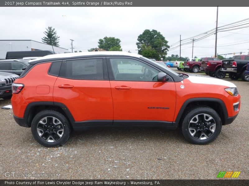 Spitfire Orange / Black/Ruby Red 2017 Jeep Compass Trailhawk 4x4