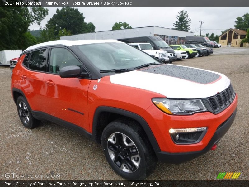 Spitfire Orange / Black/Ruby Red 2017 Jeep Compass Trailhawk 4x4