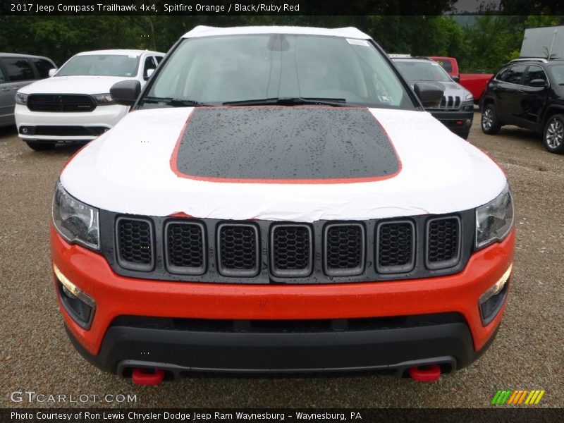 Spitfire Orange / Black/Ruby Red 2017 Jeep Compass Trailhawk 4x4