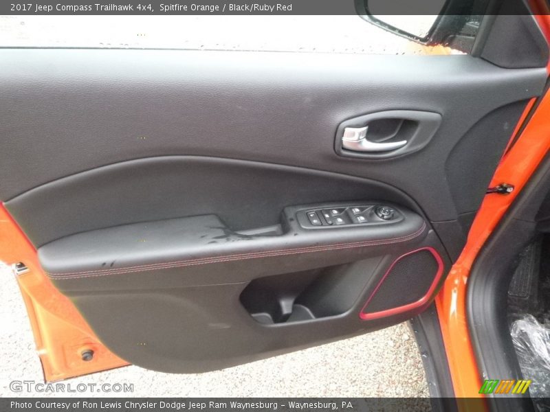 Spitfire Orange / Black/Ruby Red 2017 Jeep Compass Trailhawk 4x4