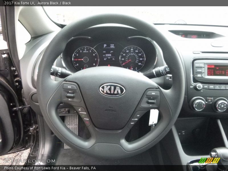 Aurora Black / Black 2017 Kia Forte LX