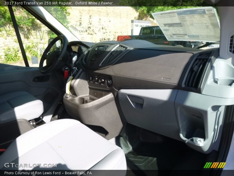 Oxford White / Pewter 2017 Ford Transit Van 250 MR Regular