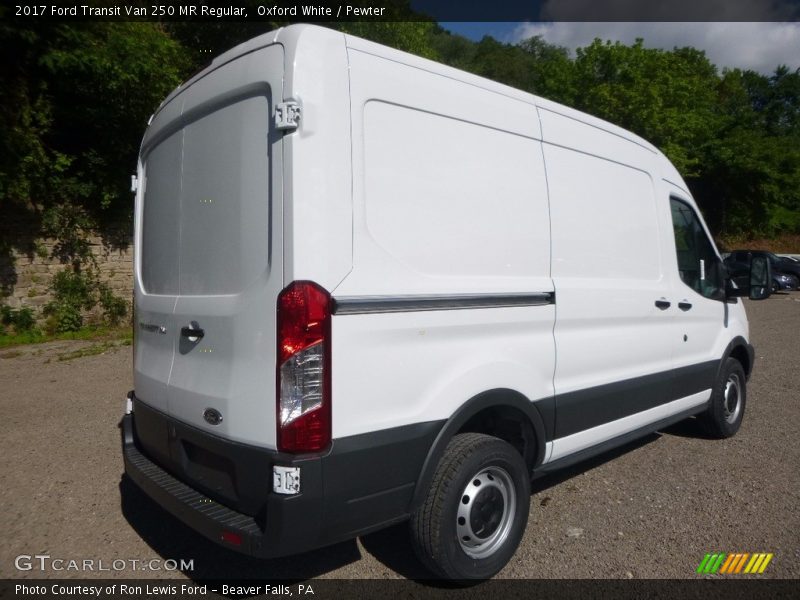 Oxford White / Pewter 2017 Ford Transit Van 250 MR Regular