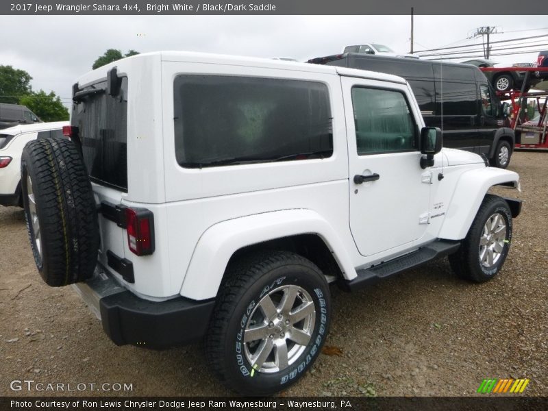 Bright White / Black/Dark Saddle 2017 Jeep Wrangler Sahara 4x4