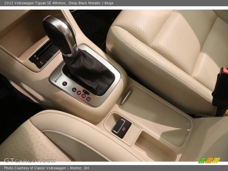 Deep Black Metallic / Beige 2012 Volkswagen Tiguan SE 4Motion