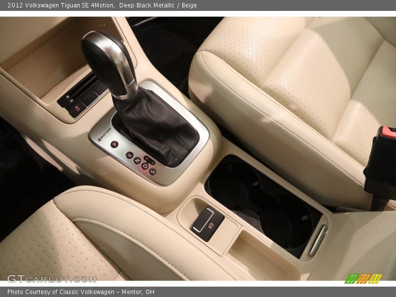 Deep Black Metallic / Beige 2012 Volkswagen Tiguan SE 4Motion
