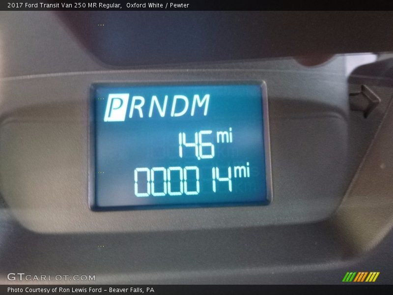 Oxford White / Pewter 2017 Ford Transit Van 250 MR Regular