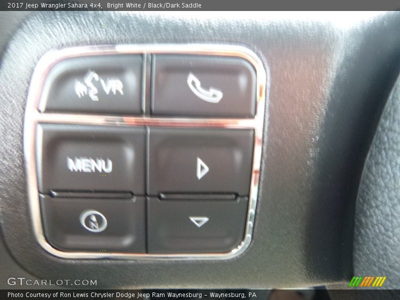 Bright White / Black/Dark Saddle 2017 Jeep Wrangler Sahara 4x4