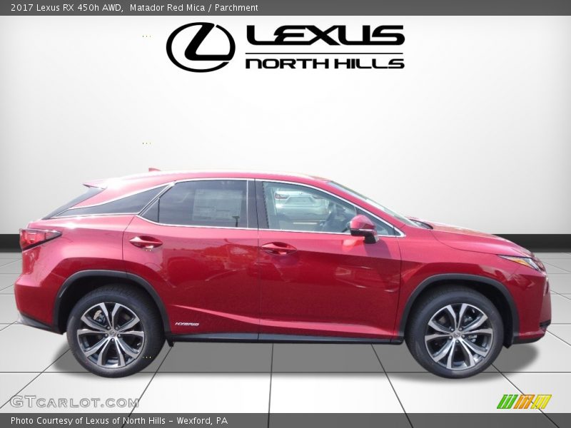 Matador Red Mica / Parchment 2017 Lexus RX 450h AWD