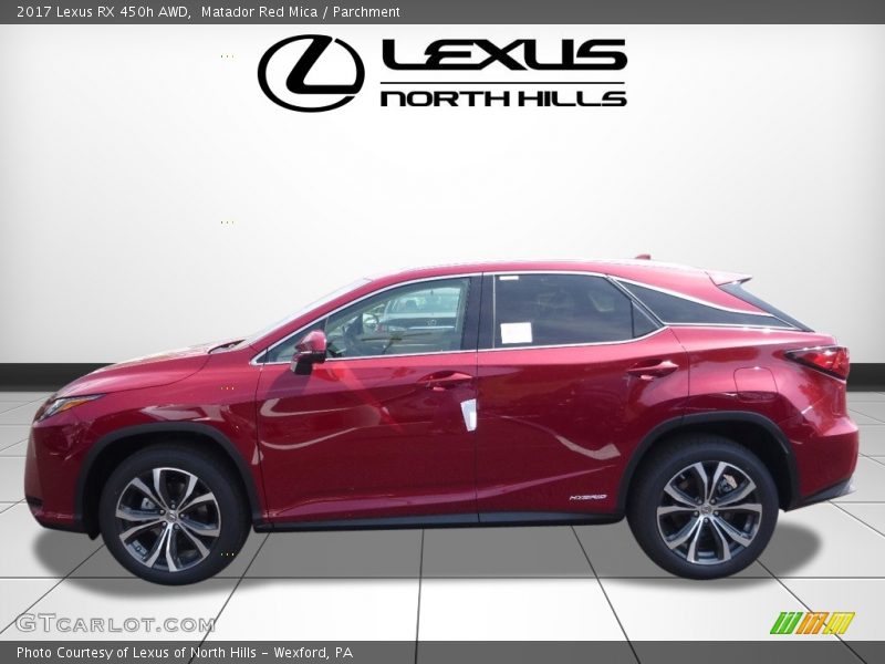 Matador Red Mica / Parchment 2017 Lexus RX 450h AWD