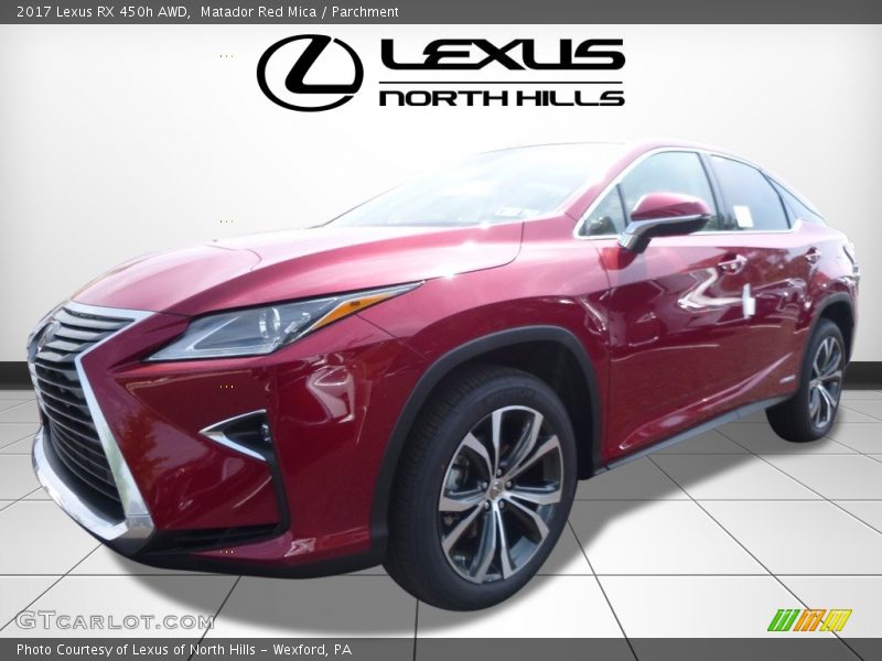 Matador Red Mica / Parchment 2017 Lexus RX 450h AWD