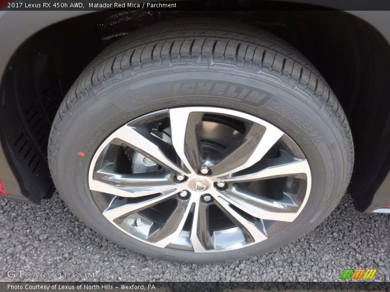 Matador Red Mica / Parchment 2017 Lexus RX 450h AWD
