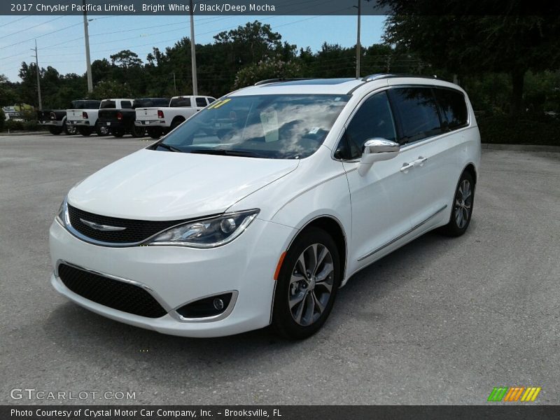 Bright White / Black/Deep Mocha 2017 Chrysler Pacifica Limited
