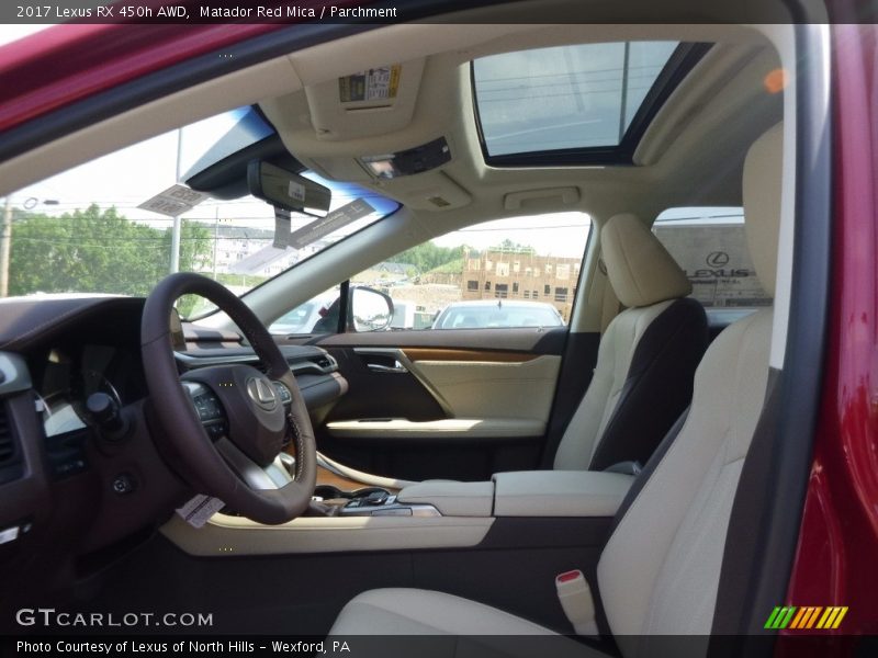 Matador Red Mica / Parchment 2017 Lexus RX 450h AWD