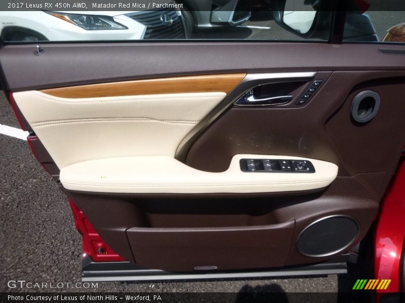 Matador Red Mica / Parchment 2017 Lexus RX 450h AWD