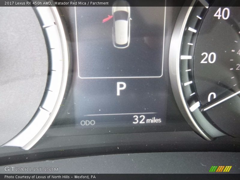 Matador Red Mica / Parchment 2017 Lexus RX 450h AWD
