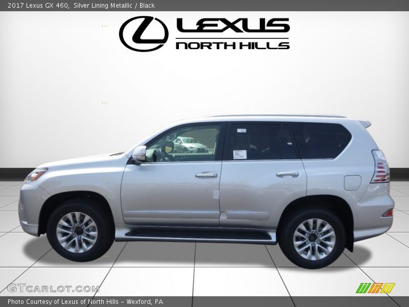 Silver Lining Metallic / Black 2017 Lexus GX 460