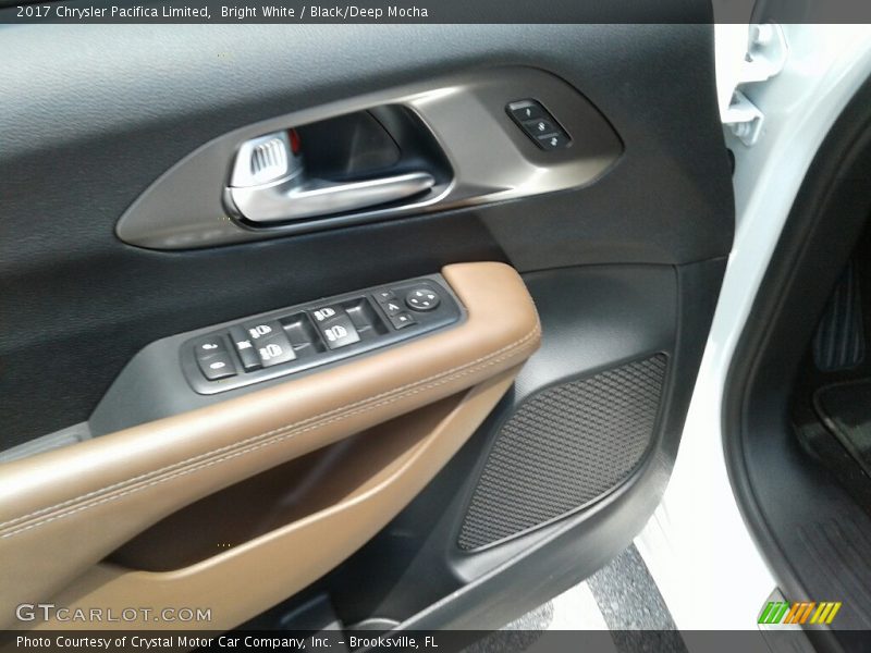 Bright White / Black/Deep Mocha 2017 Chrysler Pacifica Limited