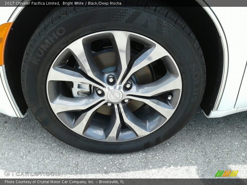 Bright White / Black/Deep Mocha 2017 Chrysler Pacifica Limited