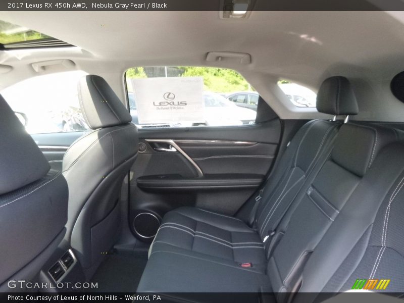 Nebula Gray Pearl / Black 2017 Lexus RX 450h AWD