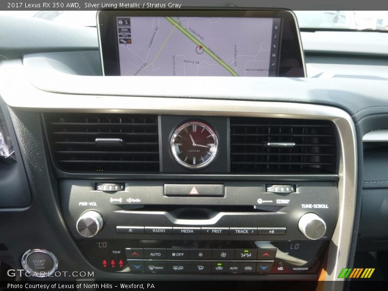 Silver Lining Metallic / Stratus Gray 2017 Lexus RX 350 AWD