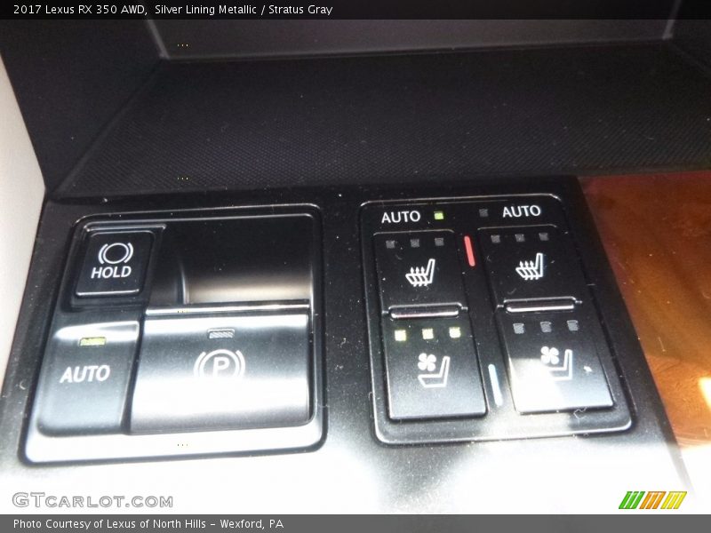 Silver Lining Metallic / Stratus Gray 2017 Lexus RX 350 AWD
