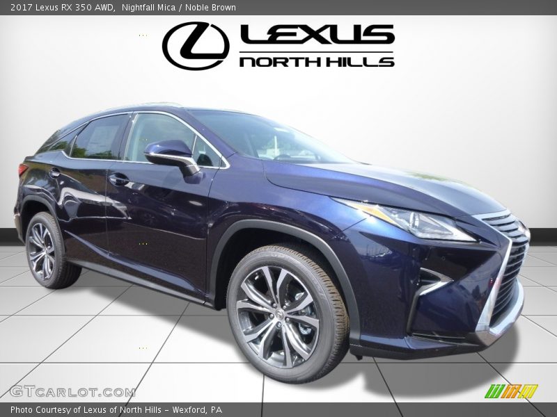 Nightfall Mica / Noble Brown 2017 Lexus RX 350 AWD