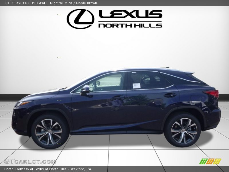 Nightfall Mica / Noble Brown 2017 Lexus RX 350 AWD