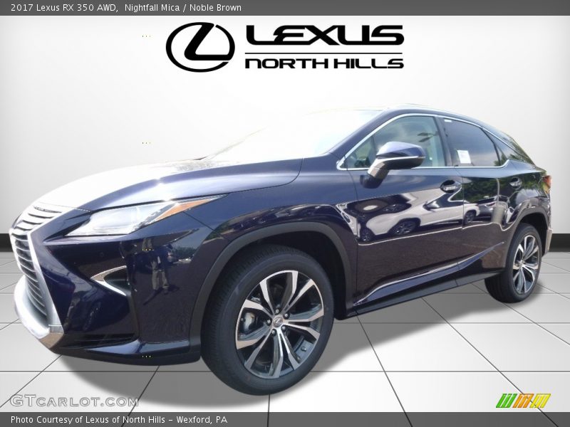 Nightfall Mica / Noble Brown 2017 Lexus RX 350 AWD