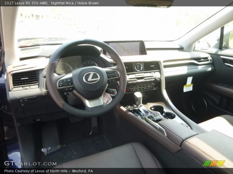Nightfall Mica / Noble Brown 2017 Lexus RX 350 AWD
