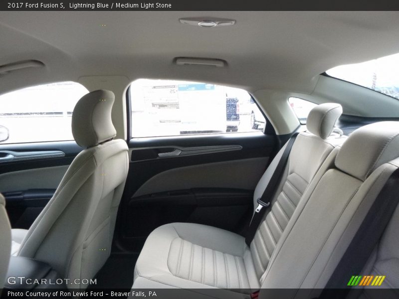 Lightning Blue / Medium Light Stone 2017 Ford Fusion S