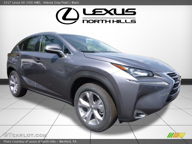 Nebula Gray Pearl / Black 2017 Lexus NX 200t AWD
