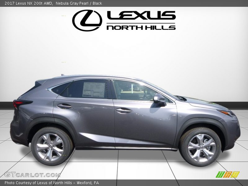 Nebula Gray Pearl / Black 2017 Lexus NX 200t AWD