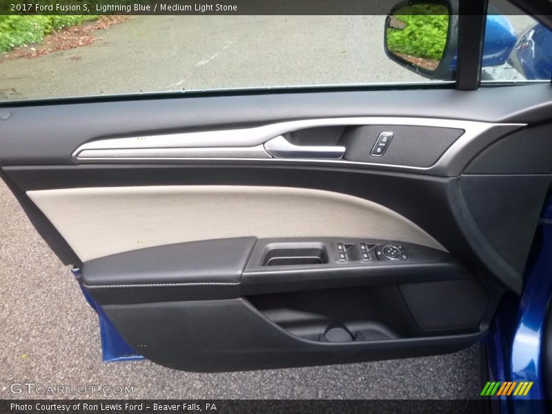 Lightning Blue / Medium Light Stone 2017 Ford Fusion S
