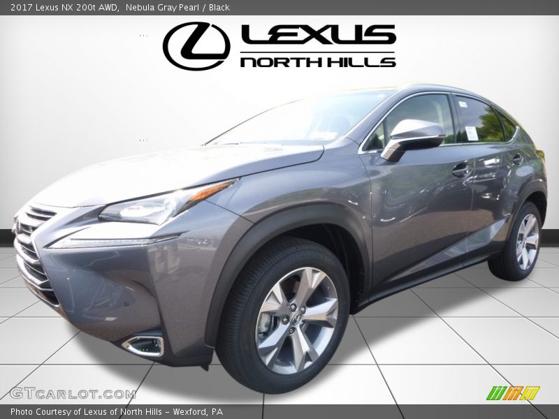 Nebula Gray Pearl / Black 2017 Lexus NX 200t AWD