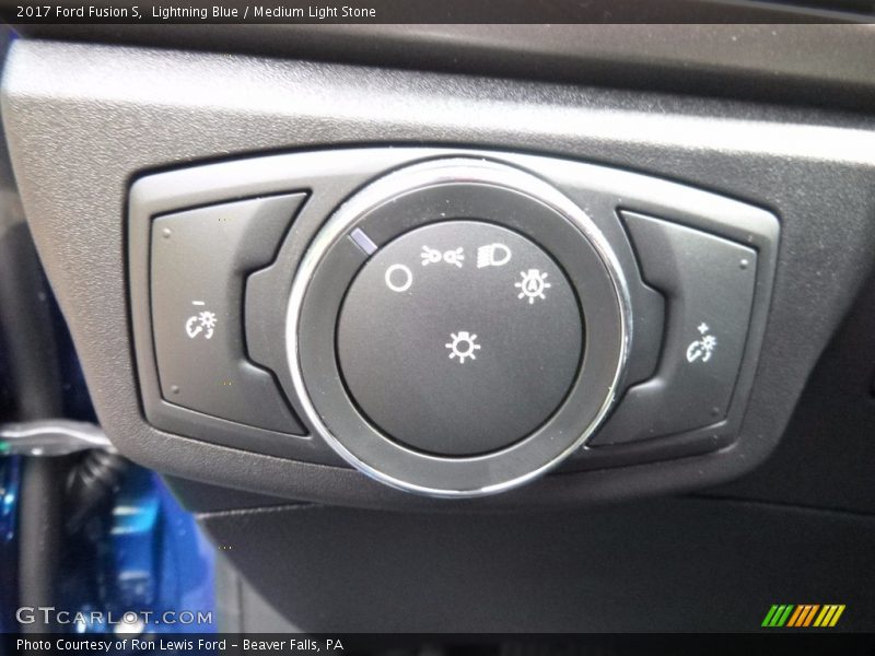 Lightning Blue / Medium Light Stone 2017 Ford Fusion S