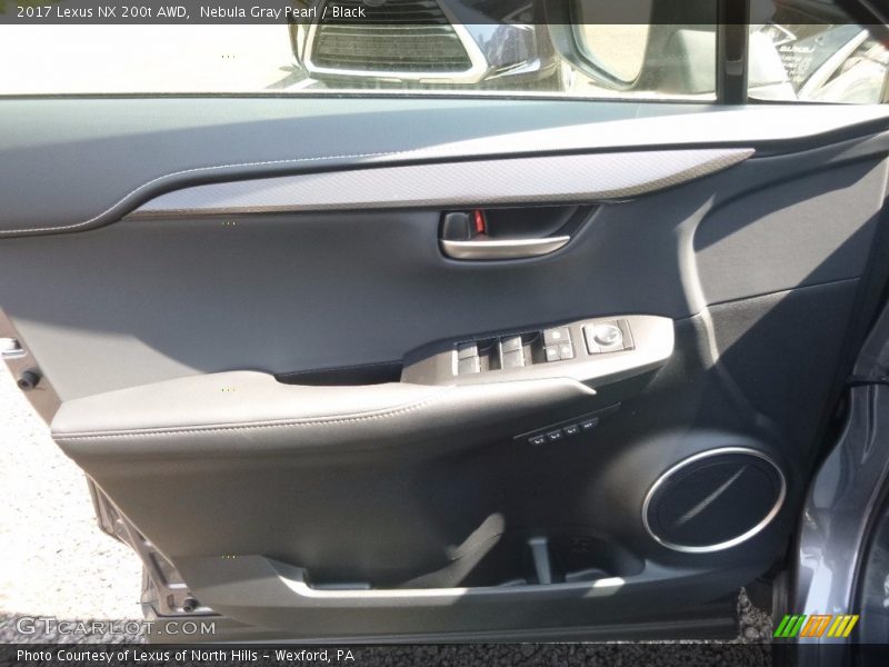 Nebula Gray Pearl / Black 2017 Lexus NX 200t AWD