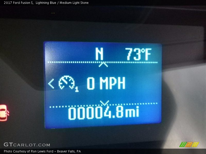 Lightning Blue / Medium Light Stone 2017 Ford Fusion S