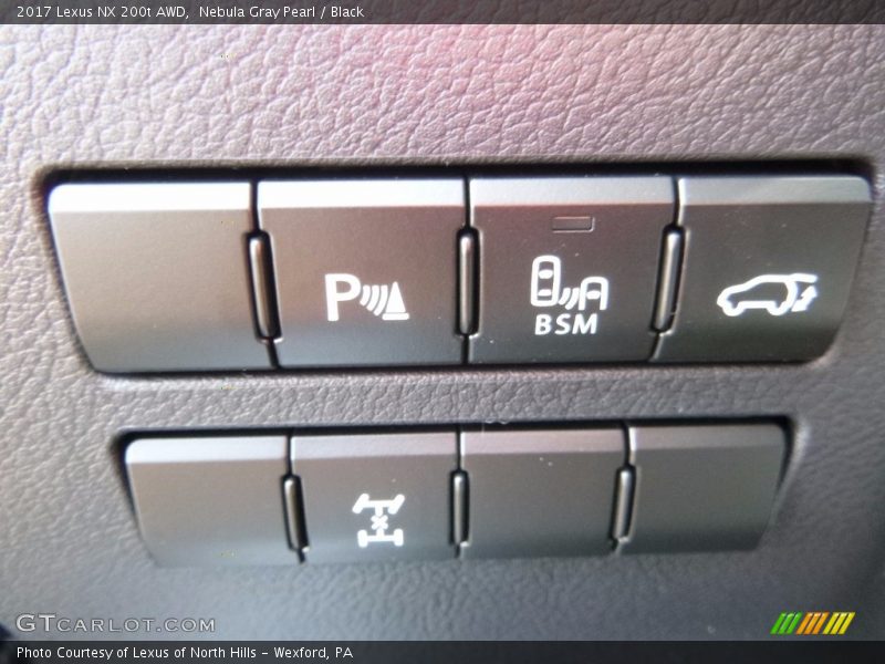Nebula Gray Pearl / Black 2017 Lexus NX 200t AWD