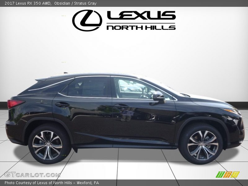 Obsidian / Stratus Gray 2017 Lexus RX 350 AWD