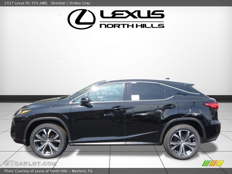 Obsidian / Stratus Gray 2017 Lexus RX 350 AWD
