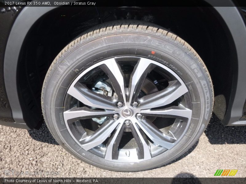 Obsidian / Stratus Gray 2017 Lexus RX 350 AWD