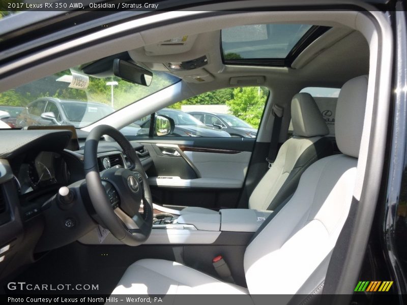 Obsidian / Stratus Gray 2017 Lexus RX 350 AWD