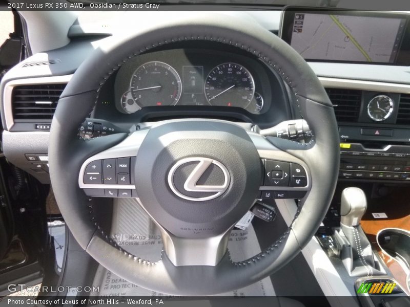 Obsidian / Stratus Gray 2017 Lexus RX 350 AWD