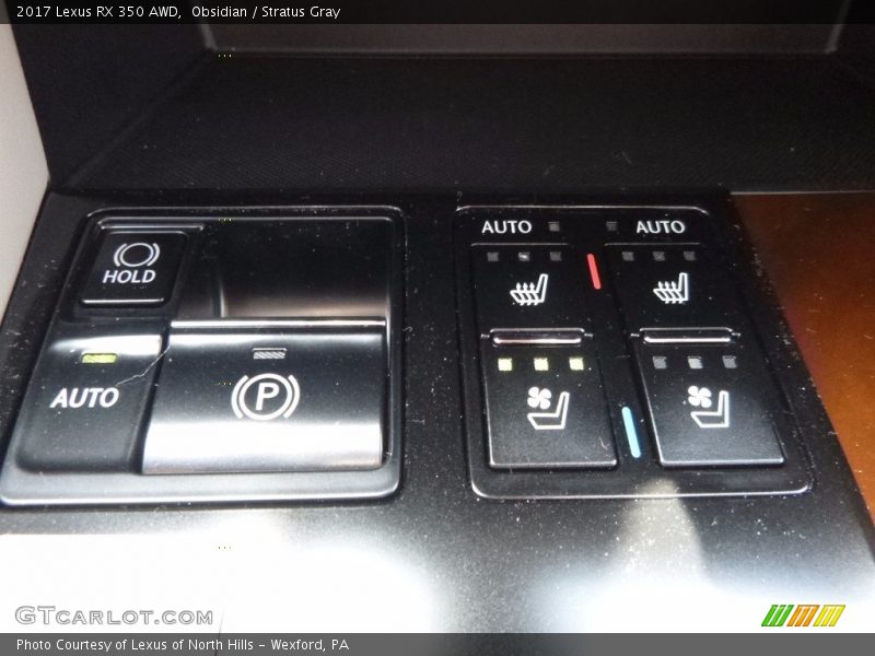 Obsidian / Stratus Gray 2017 Lexus RX 350 AWD
