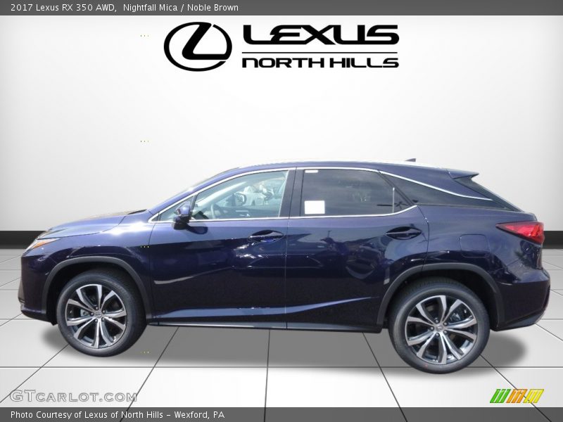 Nightfall Mica / Noble Brown 2017 Lexus RX 350 AWD