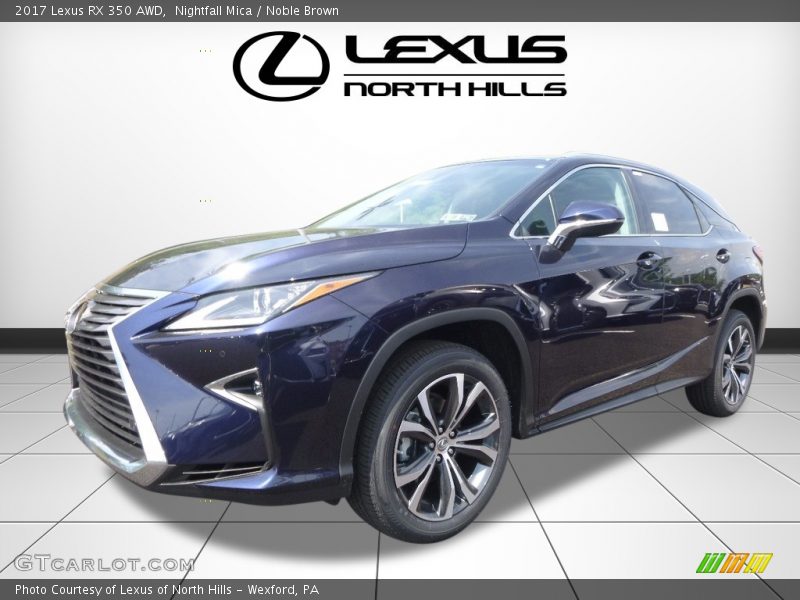 Nightfall Mica / Noble Brown 2017 Lexus RX 350 AWD