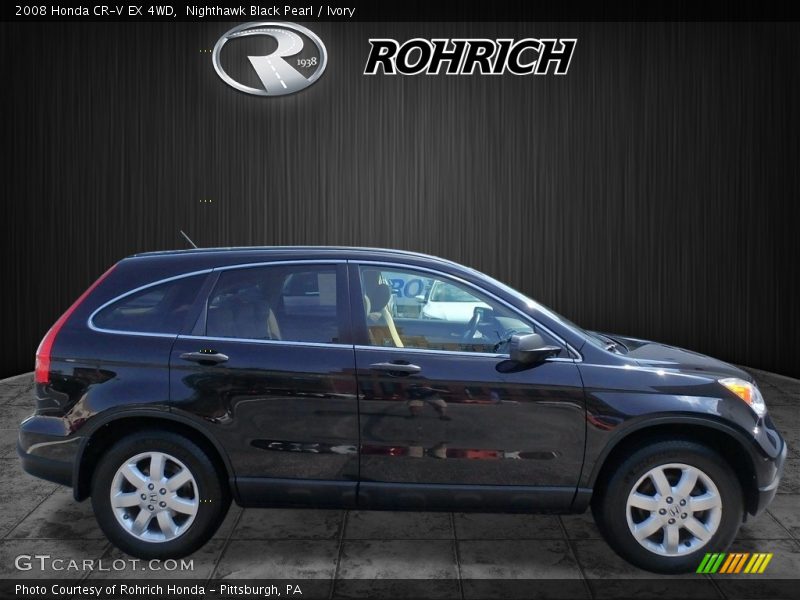 Nighthawk Black Pearl / Ivory 2008 Honda CR-V EX 4WD