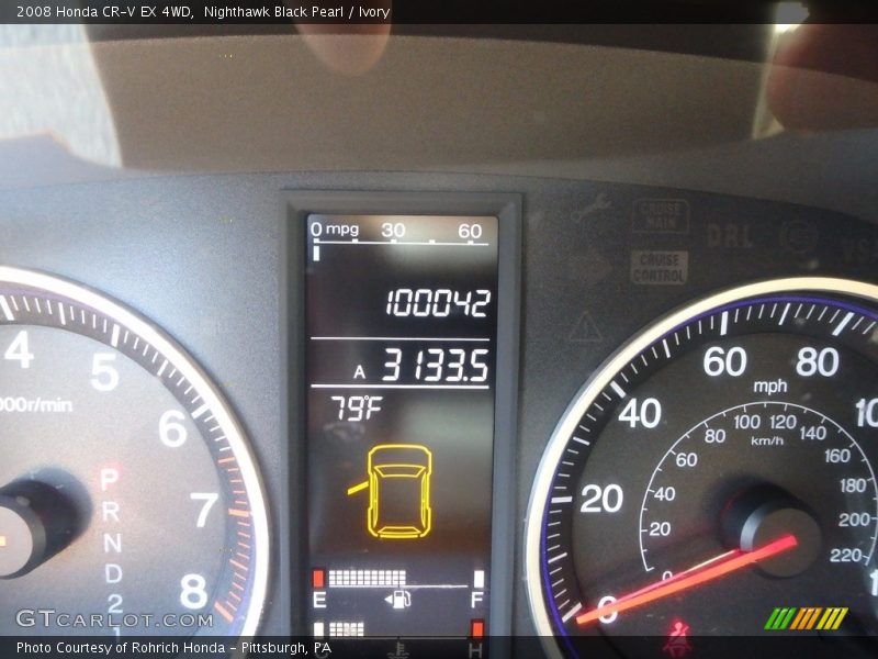 Nighthawk Black Pearl / Ivory 2008 Honda CR-V EX 4WD