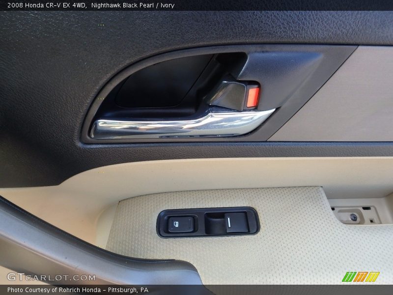 Nighthawk Black Pearl / Ivory 2008 Honda CR-V EX 4WD